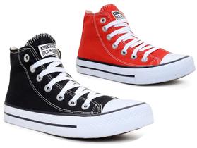 Kit 2 pares Kalum Botinha All Authentic Star Cano Alto Kit 2 pares Kalum Botinha All Authentic Star Cano Alto