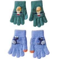 Kit 2 Pares Luva Funny Infantil Super Quentinha 7x16cm