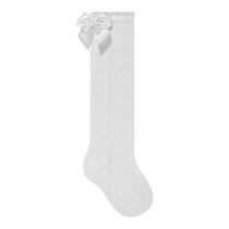 Kit 2 Pares Meia 3/4 Bebê Infantil Festa BatizadoTrabalhada Com Laço Algodão Tamanho Cor:21 ao 24 Branco Kit 2 Pares Meia 3/4 Bebê Infantil Festa BatizadoTrabalhada Com Laço Algodão Tamanho Cor:21 ao 24 Branco