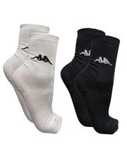 Kit 2 pares meia casual algodão kappa cano longo - tam 34-39 Kit 2 pares meia casual algodão kappa cano longo - tam 34-39