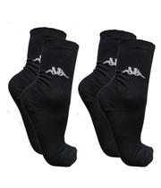 Kit 2 pares meia casual algodão kappa cano longo unissex - tam 39-44 Kit 2 pares meia casual algodão kappa cano longo unissex - tam 39-44