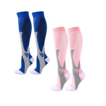 Kit 2 Pares Meia De Compressão Estimula Circulação Sport