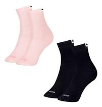 Kit 2 Pares Meia Esportiva Feminino Cano Médio 34 a 39 Puma