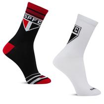 Kit 2 Pares Meia Esportiva Futebol Run Bike Gym São Paulo