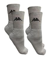 Kit 2 pares meia esportiva kappa cano longo atoalhada - tam 39-44 Kit 2 pares meia esportiva kappa cano longo atoalhada - tam 39-44
