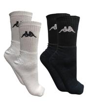 Kit 2 pares meia esportiva kappa cano longo atoalhada - tam 39-44 Kit 2 pares meia esportiva kappa cano longo atoalhada - tam 39-44