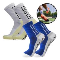 Kit 2 Pares Meia Esportiva Performance com Antiderrapante Kit 2 Pares Meia Esportiva Performance com Antiderrapante
