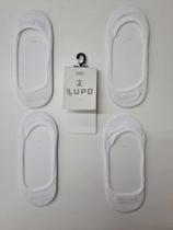 Kit 2 pares Meia Sapatilha Lupo 3287-088 Invisível com Silicone. Kit 2 pares Meia Sapatilha Lupo 3287-088 Invisível com Silicone.