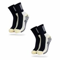 Kit 2 Pares Meia Socks Antiderrapante Futebol Contra Torções Kit 2 Pares Meia Socks Antiderrapante Futebol Contra Torções