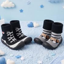 Kit 2 Pares Meia Sola Infantil Antiderrapante Menino Leve Macio Confortável Primeiros Passos Kit 2 Pares Meia Sola Infantil Antiderrapante Menino Leve Macio Confortável Primeiros Passos