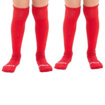 Kit 2 Pares Meião Futebol Infantil e Juvenil Cores Sortidas