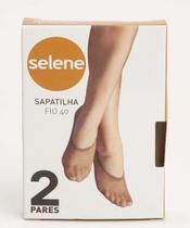 Kit 2 Pares Meias Feminina Sapatilha Fio 40 Selene-53018