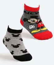 Kit 2 Pares Meias Infantil Estampa Mickey Disney-53070