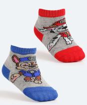 Kit 2 Pares Meias Infantil Soquete Patrulha Canina Nic-81309