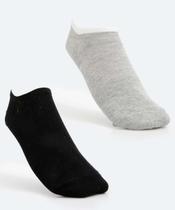 Kit 2 Pares Meias Invisíveis Feminina Básicas Marisa-56356