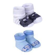 Kit 2 pares meias Recém Nascido Bebê Kit 2 pares meias Recém Nascido Bebê