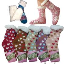 Kit 2 Pares Meias Térmica Infantil Forrada Lã Pelinho Menina 24-30