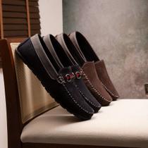 KIT 2 PARES mocassim casual masculino sapatilha slip on conforto KIT 2 PARES mocassim casual masculino sapatilha slip on conforto