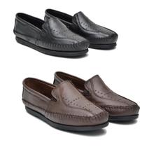 Kit 2 Pares Mocassim Masculino Couro Moderno Conforto