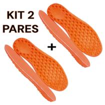 Kit 2 Pares Palmilha Gel P.U Macia Confortável Ideal para Quem Trabalha em Pé