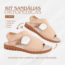Kit 2 Pares Papete Chinelo Ortopédica Anatômica Confortável