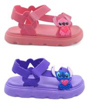 Kit 2 Pares Papete Infantil Feminina Com Fecho Ajustável