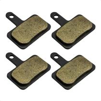 Kit 2 Pares Pastilhas de Freio a Disco Compatíveis Shimano MTB Bicicleta Alta Durabilidade Sem Mola