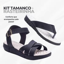Kit 2 Pares Rasteirinha Sandália Feminina Ortopédica Tamanco Massageador Anatômico Confortável Kit 2 Pares Rasteirinha Sandália Feminina Ortopédica Tamanco Massageador Anatômico Confortável