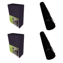 Kit 2 Pares Resistente Bloco + Tapete Yoga Preto Evamax Kit 2 Pares Resistente Bloco + Tapete Yoga Preto Evamax