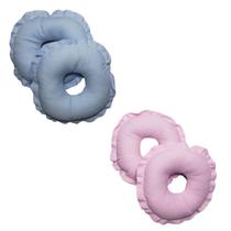 Kit 2 Pares Rosquinhas Amamentação Bella Fiore Gestante Lavável Algodão Kit 2 Pares Rosquinhas Amamentação Bella Fiore Gestante Lavável Algodão