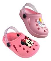 Kit 2 Pares Sandalia Babuche Chinelo Infantil Menina Personagens Leve e Confortável Kit 2 Pares Sandalia Babuche Chinelo Infantil Menina Personagens Leve e Confortável