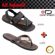 Kit 2 Pares Sandália Chinelo Infantil Danper Menino Original Kit 2 Pares Sandália Chinelo Infantil Danper Menino Original