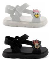 Kit 2 Pares Sandália Infantil Feminina Antiderrapante