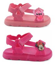 Kit 2 Pares Sandália Infantil Feminina Antiderrapante