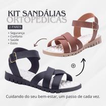 Kit 2 Pares Sandália Ortopédica Anatômica Para Esporão Macia