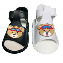 Kit 2 Pares Sandálias Urso Para Bebê Menino