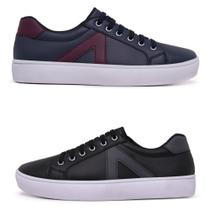 Kit 2 Pares Sapatênis Masculino Casual Ajuste Em Elástico - Star Fox
