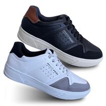 Kit 2 Pares Sapatênis Masculino Pegada Microfibra Pgd 172502