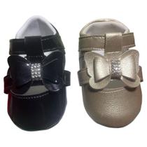 Kit 2 Pares Sapatilha Feminina Borboleta Para Bebê Menina