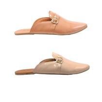 Kit 2 Pares Sapatilha Mule Rasteira Bico Fino Confortável