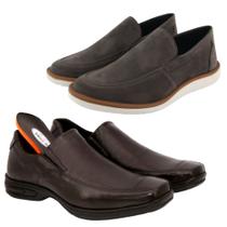 Kit 2 Pares Sapato Social Masculino Casual Macio e Confortável Ajuste Elástico Envio Já