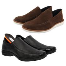 Kit 2 Pares Sapato Social Masculino Casual Macio e Confortável Ajuste Elástico Envio Já