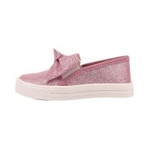 kit 2 pares sapatos de menina infantil Slip On sapatênis de bebê rosê brilho sapatiha