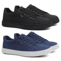 Kit 2 Pares Saptaênis Masculino Tênis Casual Dia Dia Confortável Leve Macio Kit 2 Pares Saptaênis Masculino Tênis Casual Dia Dia Confortável Leve Macio