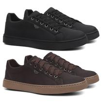 Kit 2 Pares Saptaênis Masculino Tênis Casual Dia Dia Confortável Leve Macio