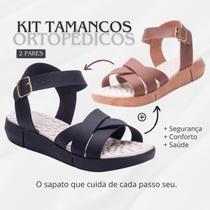 Kit 2 Pares Tamanco Chinelo Ortopédico De Dedo Anatômico