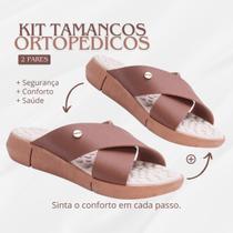 Kit 2 Pares Tamanco Feminino Chinelo Para Esporão Leve Macio