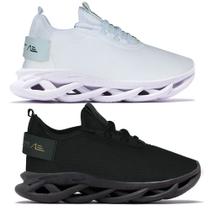 Kit 2 Pares Tênis Academia Caminhada Corrida Leve Adapion Limited