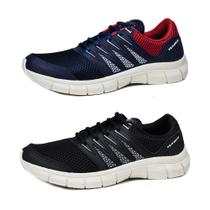 Kit 2 Pares Tenis Academia Unissex Caminhada em Nylon