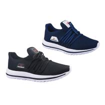 Kit 2 Pares Tênis De Caminhada Corrida Runway Soft Masculino Kit 2 Pares Tênis De Caminhada Corrida Runway Soft Masculino
